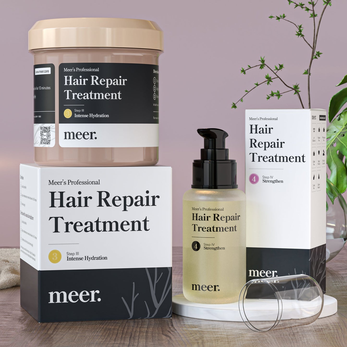 meer. Nachpflege-Set (Maske 500ml und Öl-Serum 50ml)